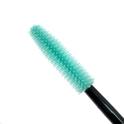 Eyelash brush silicone handle black, turquoise bristles (50 pcs. op.)