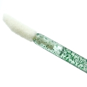Glitter velour applicators in pouch, green (50 pcs. op.)