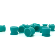 Silicone pigment cups, turquoise