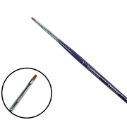 Пензлик для брів Creator Synthetic №02 пряма, фіолетова ручка