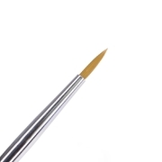 Кисточка для бровей Creator Synthetic № 13 тонкая круглая, фиолетовая ручка