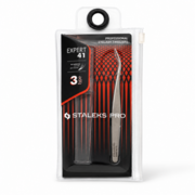 Professionelle Wimpernpinzette Staleks EXPERT 41 TYP 3 (gebogen)