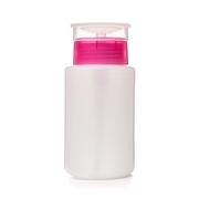 Pump dispenser for 60 ml liquids, pink cap