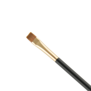 Nikk Mole brush no. 17 for eyebrow paste and concealer application, black handle, straight