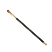 Nikk Mole brush no. 17 for eyebrow paste and concealer application, black handle, straight