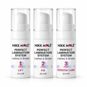 Eyebrow and eyelash lamination set Nikk Mole No. 1, 2, 3, 10ml each
