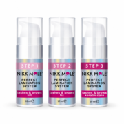Eyebrow and eyelash lamination set Nikk Mole No. 1, 2, 3, 10ml each
