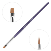 Пензлик для брів Creator Synthetic №03 прямий, фіолетова ручка