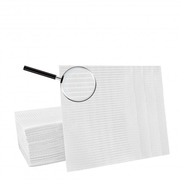 Серветки водонепроникні Panni Mlada™ тришарові 33х41см (50 шт/пач) з ламінованого паперу, білі