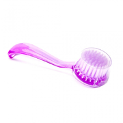 Round brush with dust removal handle, pink