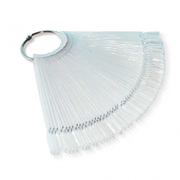 Round nails, fan, 12.5 cm (50 pcs. set), transparent