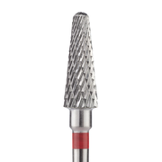 Tungsten carbide cutter Cone, semicircular, flame red