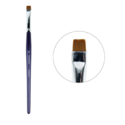 Кисточка для бровей Creator Synthetic № 25 тонкая прямая, фиолетовая ручка