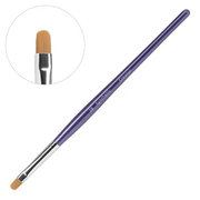 Пензлик для брів Creator Synthetic №18 заокруглений, фіолетова ручка
