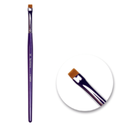Пензлик для брів Creator Synthetic №16 плоский прямий, фіолетова ручка