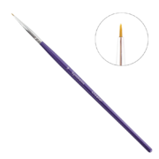 Пензлик для брів Creator Synthetic №09 тонкий, фіолетова ручка