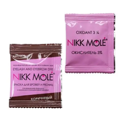 Nikk Mole eyebrow and eyelash dye 8*5 ml + activator 8*5 ml, brown