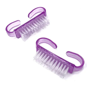 Manicure and dust brush small, purple