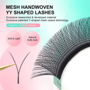 Nagaraku 2D Y-shape Mix C eyelashes, 0.07, 8-15