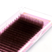 Nagaraku Mink dark brown eyelashes Mix D, 0.07