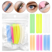 Silicone rollers for lower eyelash lift (6 pairs op.), coloured