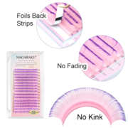 Rzęsy Nagaraku Mink Ombre easy fan fioletowe Mix C, 0.07