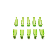 Зажимы пластиковые для снятия гель-лаков в пакете (10 шт/уп), зеленые