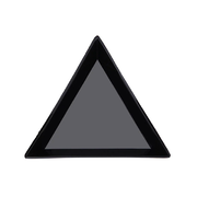 Plastic triangle for stones, black