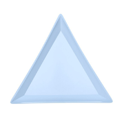 Plastic triangle for stones, blue