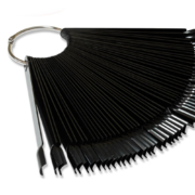 Round nails, fan, 12.5 cm (50 pcs. set), black