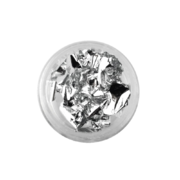 Metallic nail art foil (12 pcs/pack), silver