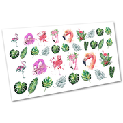 Nail art stickers Nr5384 Flamingo, multicoloured