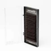 Вії Infinity темний шоколад Mix 20 ліній C 0.07, 8-14 мм