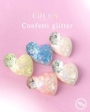 Lakier hybrydowy Edlen Confetti Glitter nr 03, 9 ml