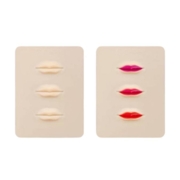 Artificial skin for practising 3D permanent make-up lips, 3 pcs.