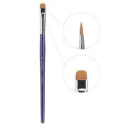 Кисточка для бровей Creator Synthetic №20 широкая закругленная, фиолетовая ручка