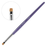 Пензлик для брів Creator Synthetic №17 заокруглений, фіолетова ручка