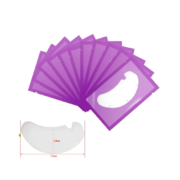 Eyelash pads with U-shaped cutout (50 pcs. op.), white