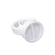 Glue ring, large with compartment (1 pc), white