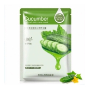 Moisturising face mask with cucumber extract