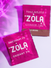 Farbka do brwi Zola 03 Brown 5 ml + аktywator oksydant 5 ml